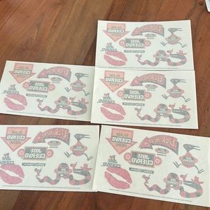 Vintage Jose Cuervo temporary tattoos  5 sheets  6 tattoos per sheet